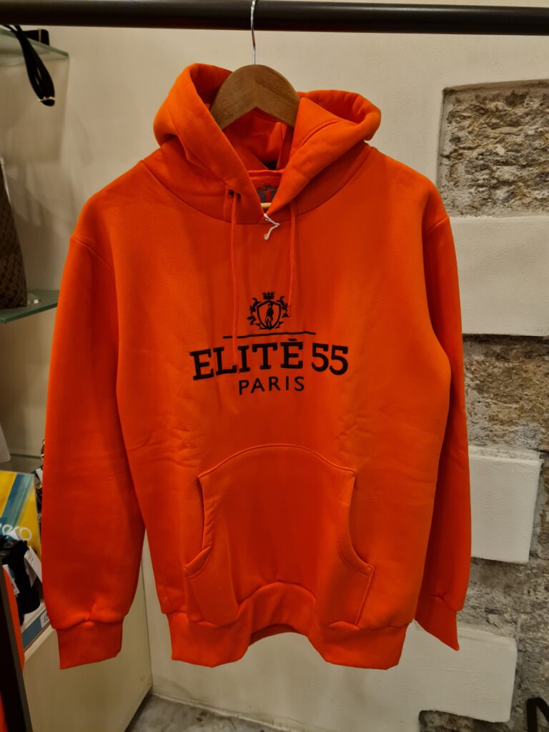 L ELITE 55 PARIS FELPA CON CAPPUCCIO Linea AM Pelletterie